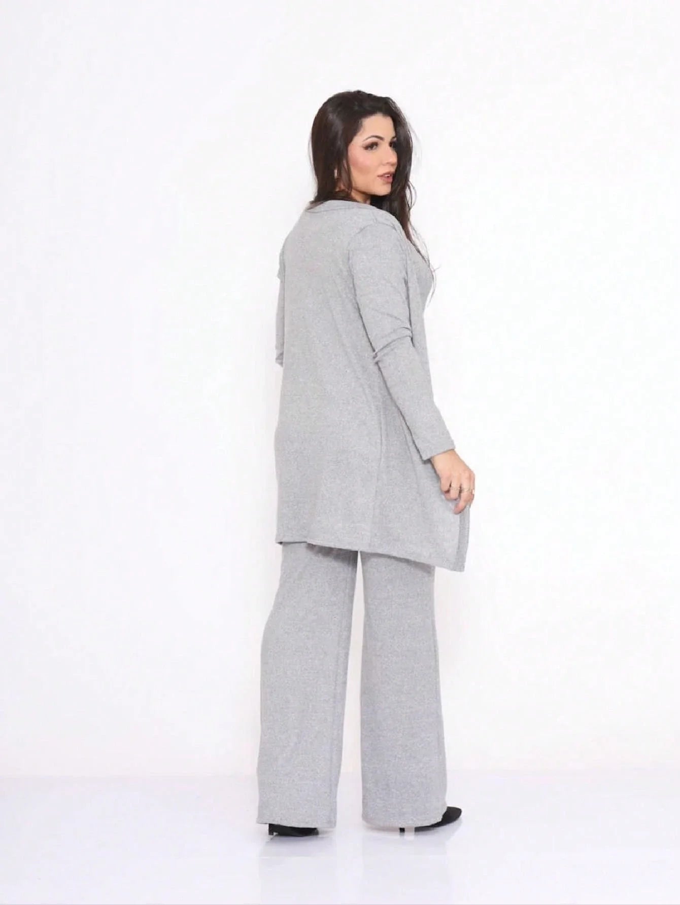 Kit 3 Peças Lanzinha • Pantalona + Blusa + Quimono
