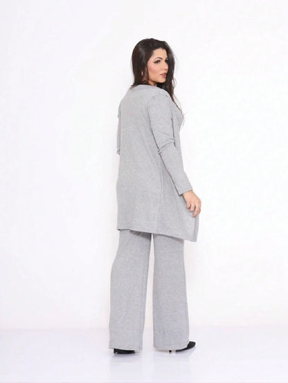 Kit 3 Peças Lanzinha • Pantalona + Blusa + Quimono