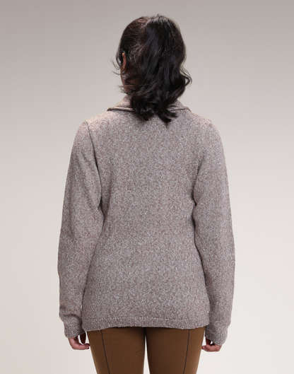 Blazer Tricot Lurex Dourado