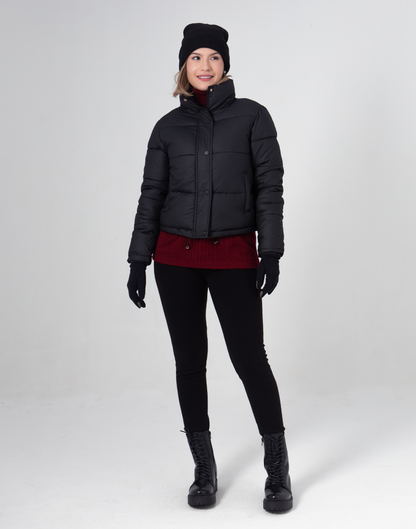 Legging Tricot Invernada Stripe Preta