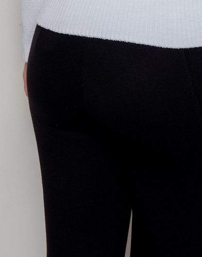 Legging Tricot Invernada Stripe Preta