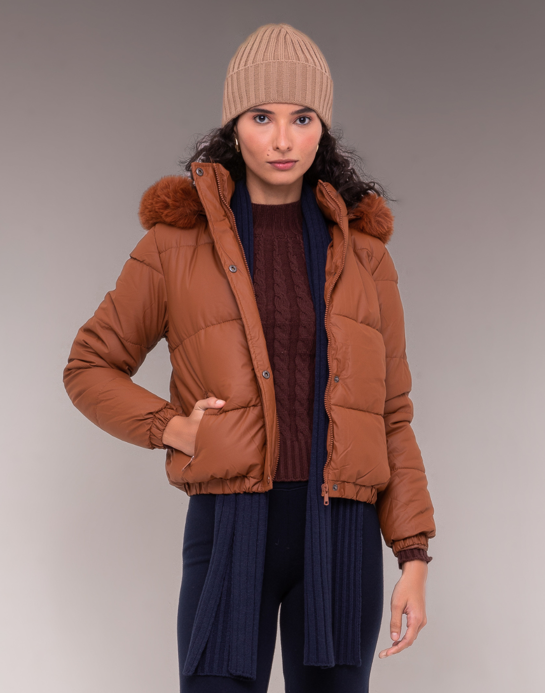 Gorro Tricot Calone Soft Bege Bruma