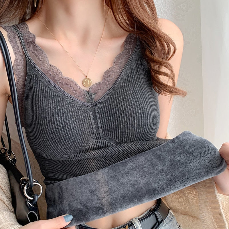 Blusa Peluciada com Bojo Feminina