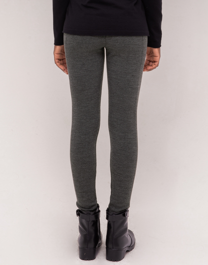 Legging Tricot Invernada Stripe Chumbo Mescla