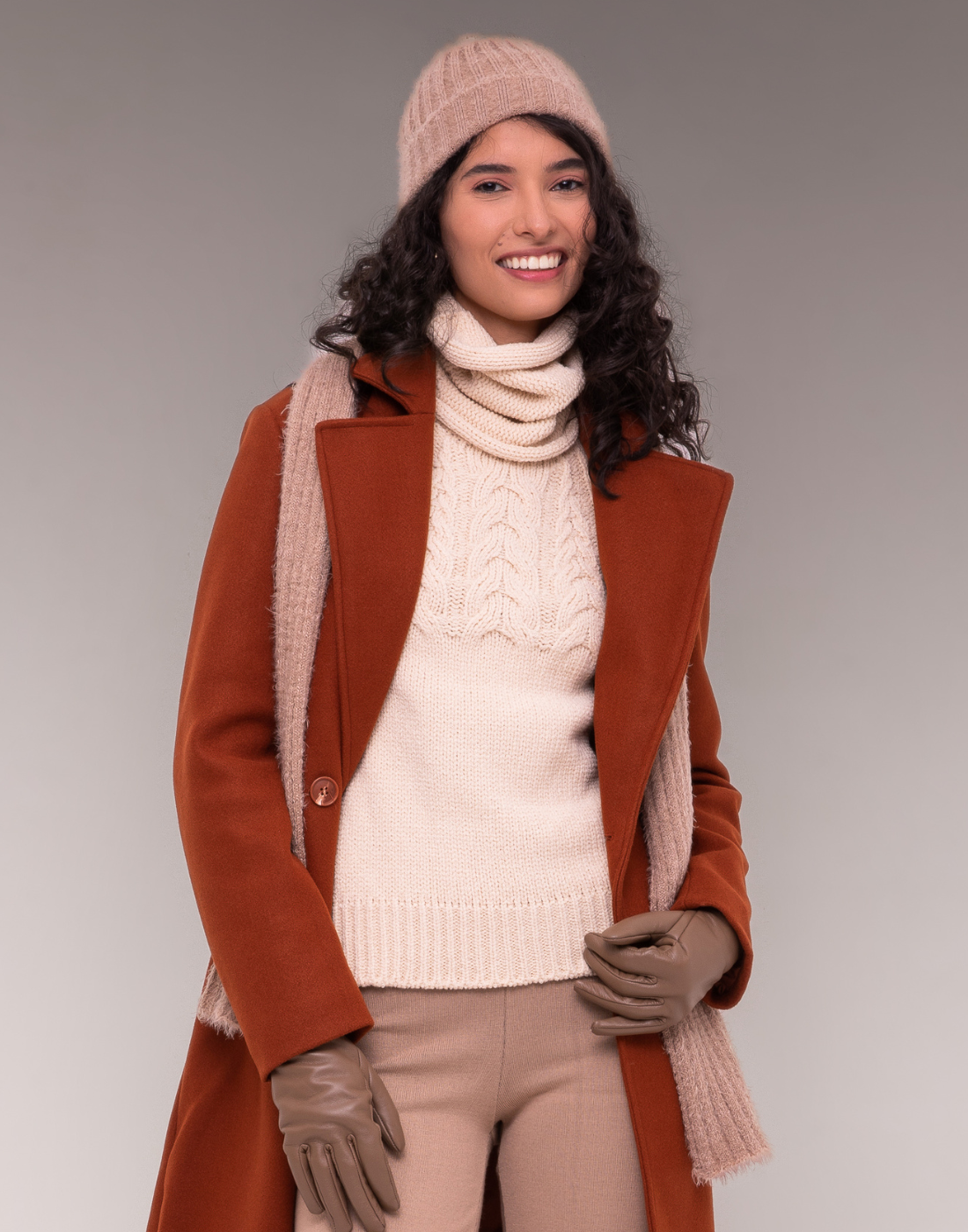 Gorro Tricot Calone Soft Bege Bruma