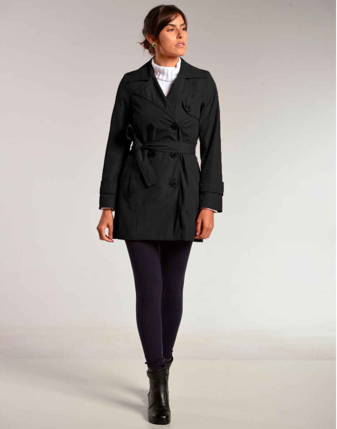 Trench Coat Netley Preto