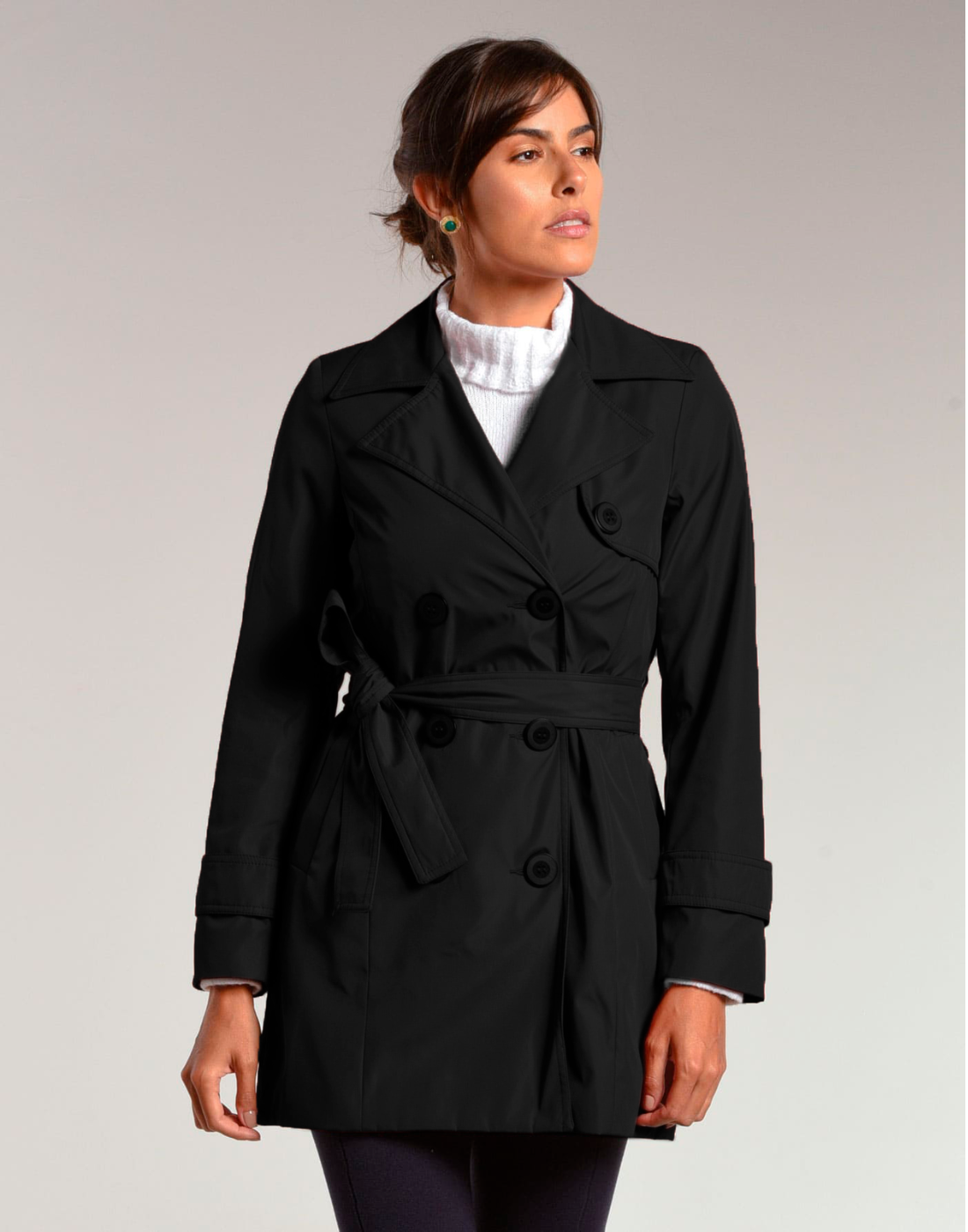 Trench Coat Netley Preto