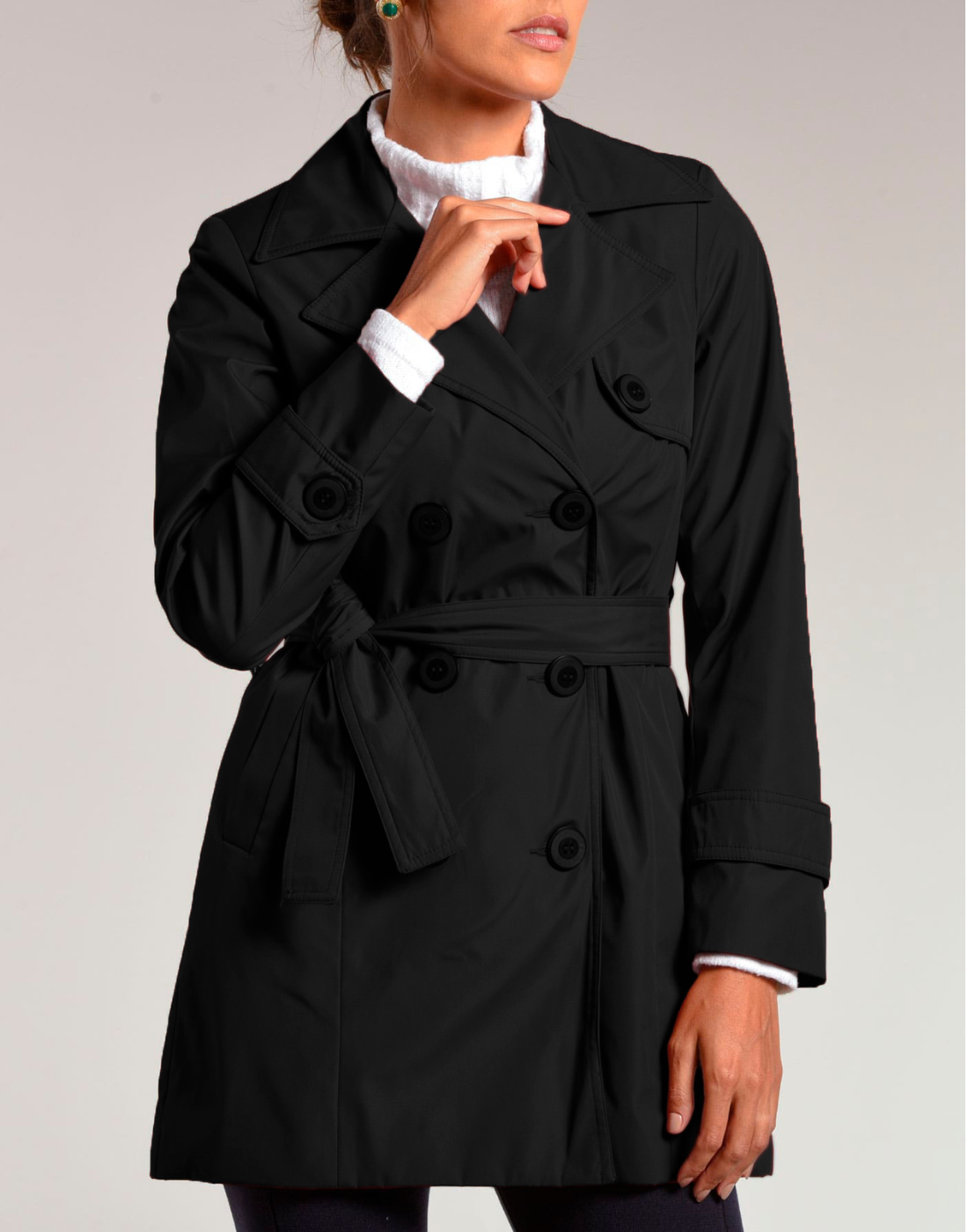 Trench Coat Netley Preto
