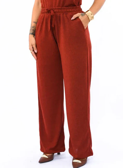 Kit 3 Peças Lanzinha • Pantalona + Blusa + Quimono