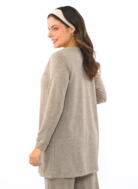 Kit 3 Peças Lanzinha • Pantalona + Blusa + Quimono
